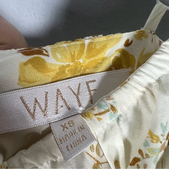 WAYF Wisteria Floral Prairie Smocked Midi Tiered Dress XS - Picture 5 of 8